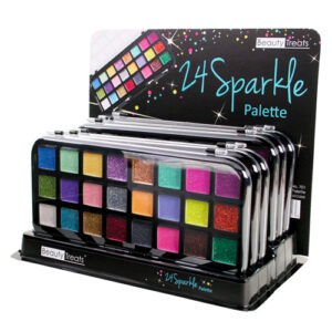 BEAUTY TREATS 24 Sparkle Palette (Cream Based Glitter) Display Set 12 Pieces